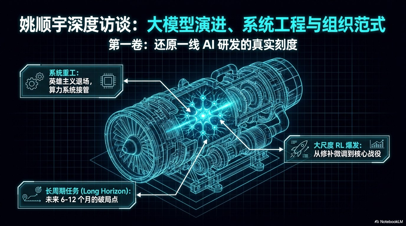 姚顺宇访谈PPT 第一卷：模型能力刻度、Scaling Law、RL 与 AI Coding 第1页